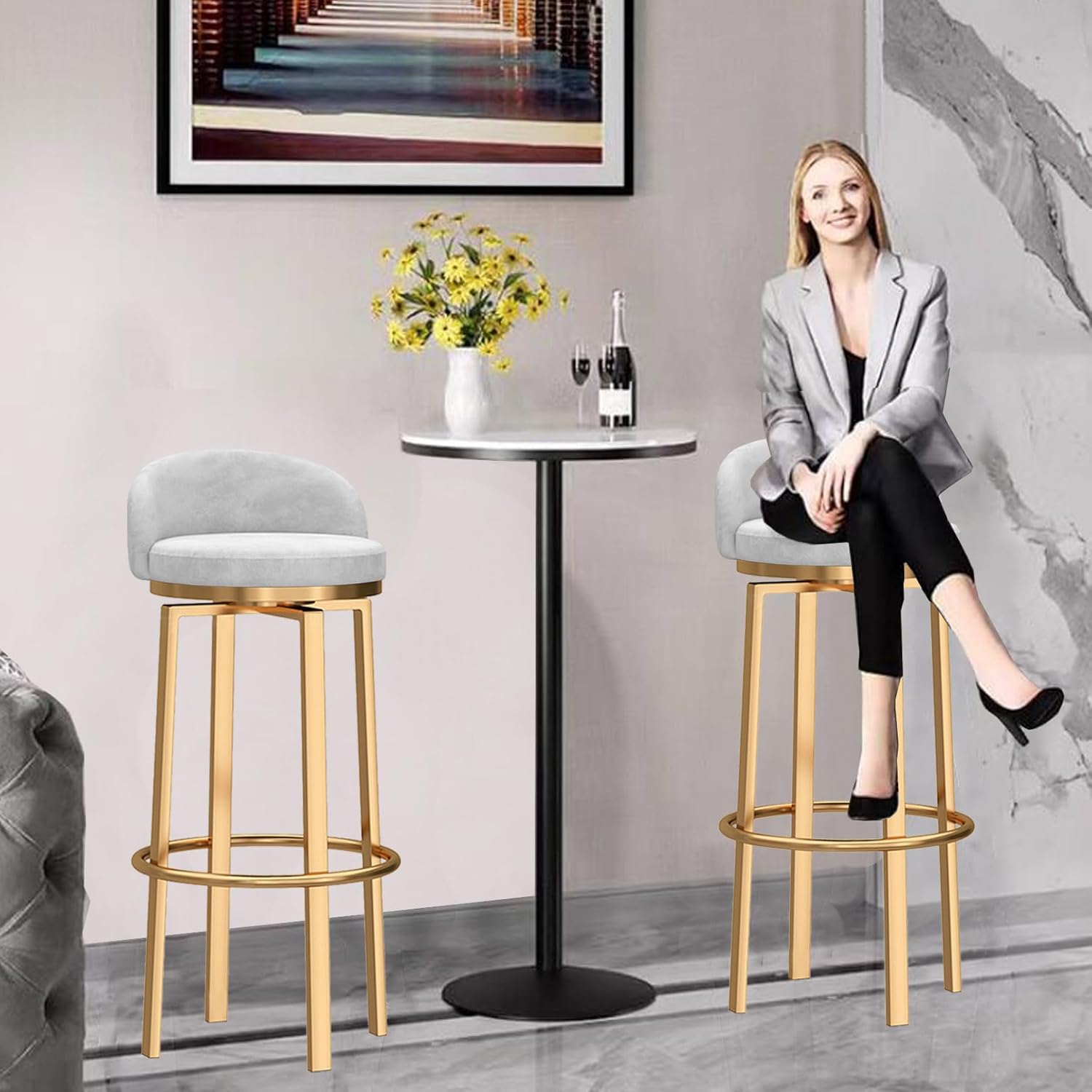 バースツール③ Amazon｜ヴィンテージ工業用バースツールハイスツール、カウンター